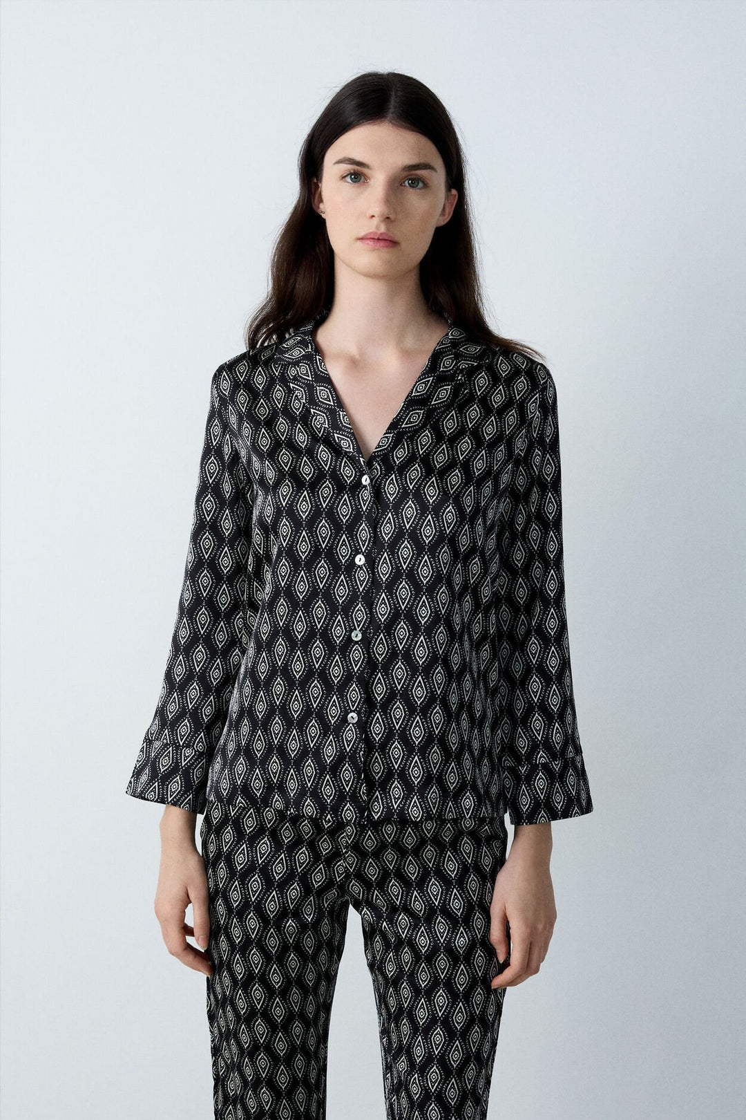 Pyjama shirt - Black
