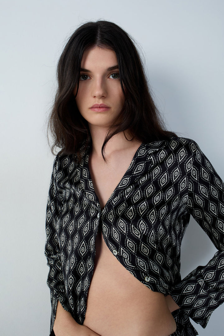 Pyjama shirt - Black