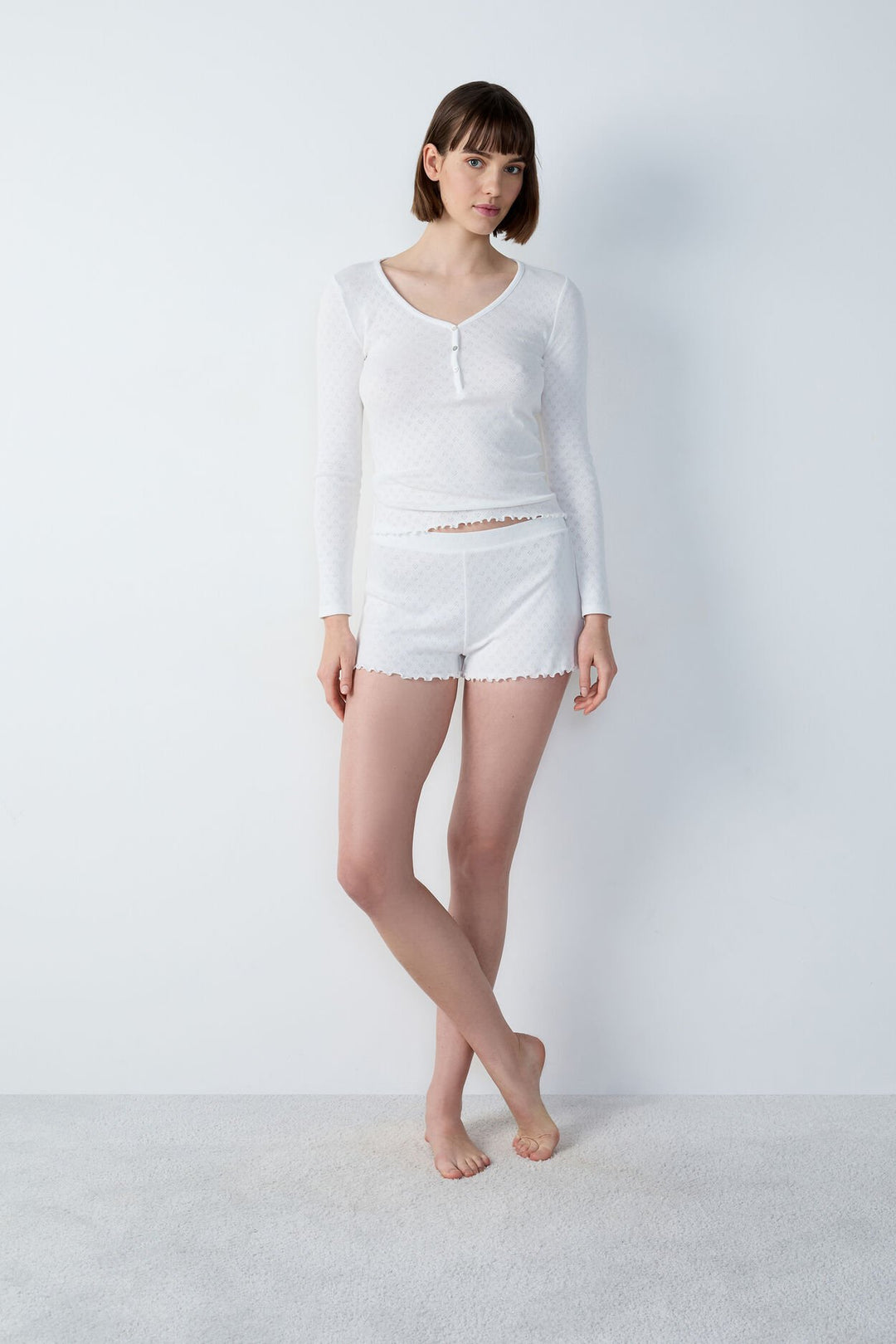 Pyjama shorts - White