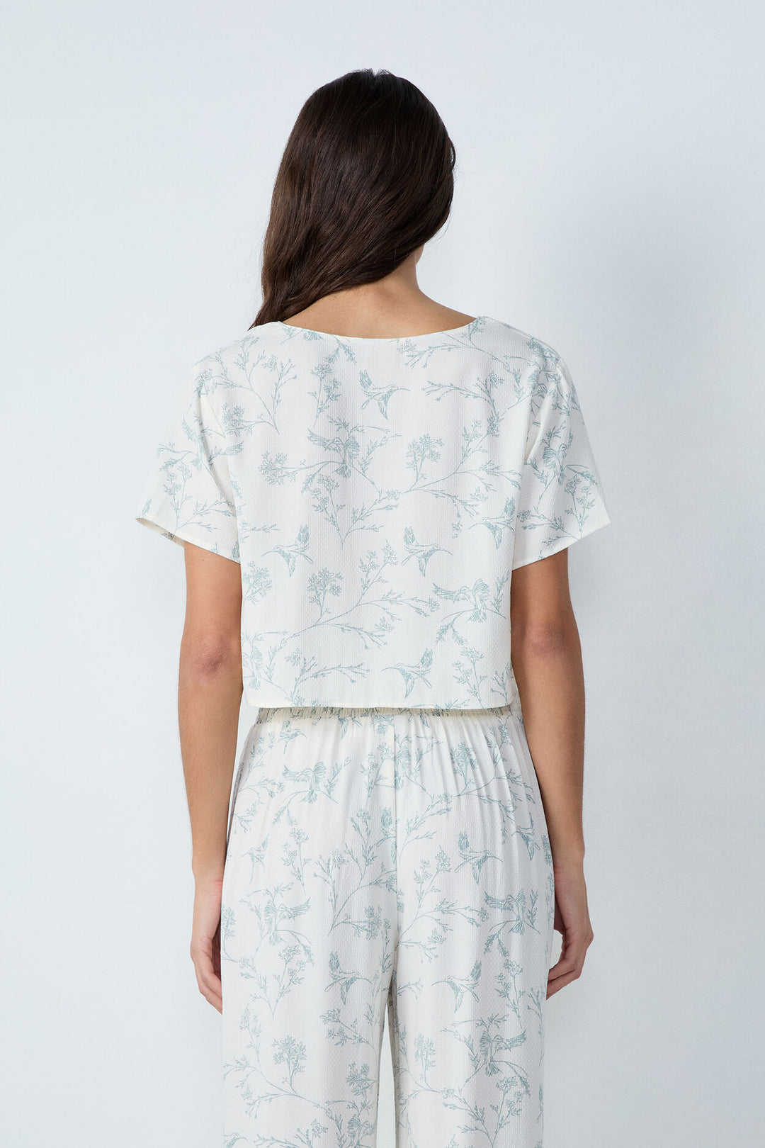 Pyjama shirt - Blue Green