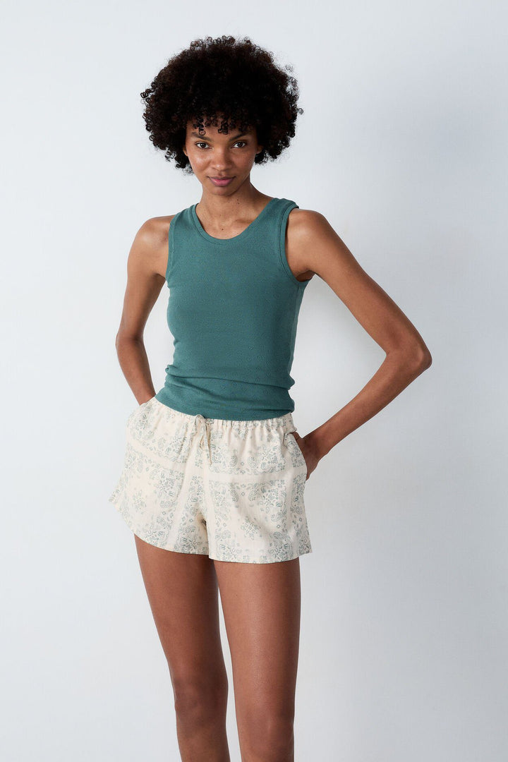 Pyjama shorts - Beige