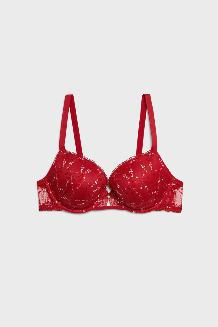 Balconette and full-cup bra - Pink