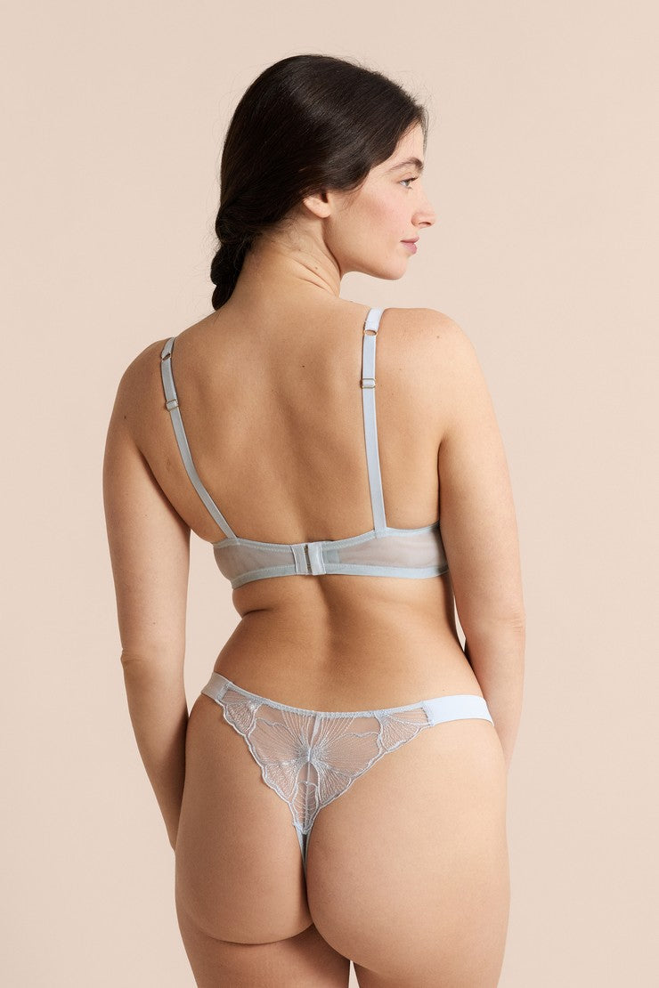 Bra No. 5 - Lightly Lined Plunge Push-Up - Bleu Ciel