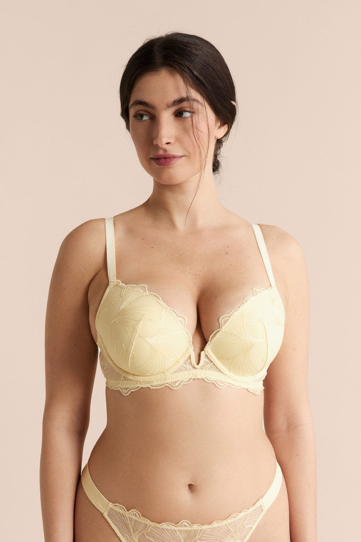 Bra No. 5 - Lightly Lined Plunge Push-Up - Vanille