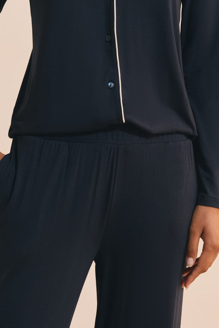 2-Piece Long-Sleeve Pajama Set - Encre
