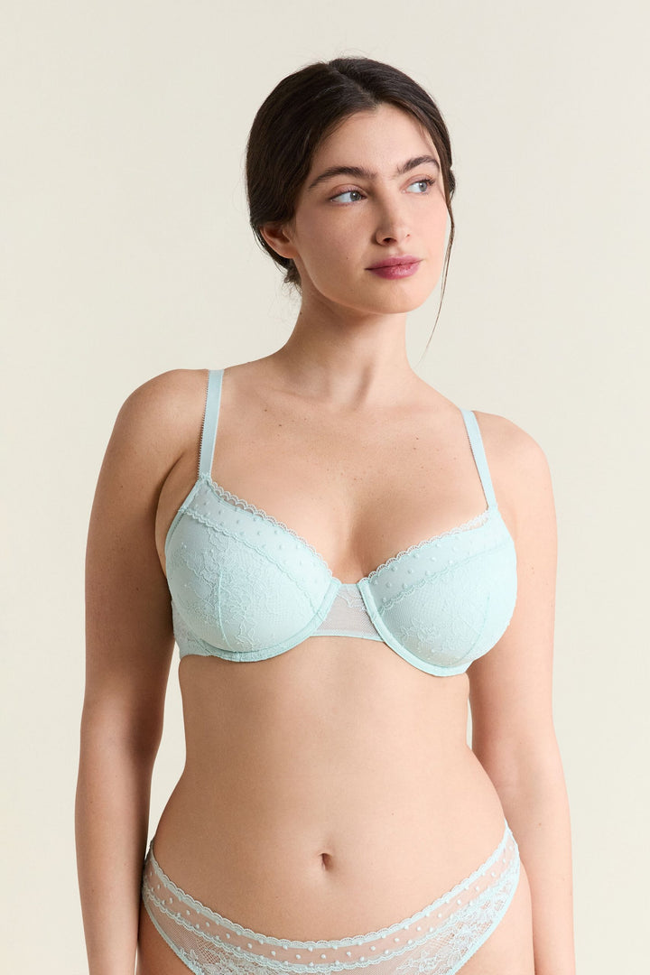 Bra - Padded - Blue Green