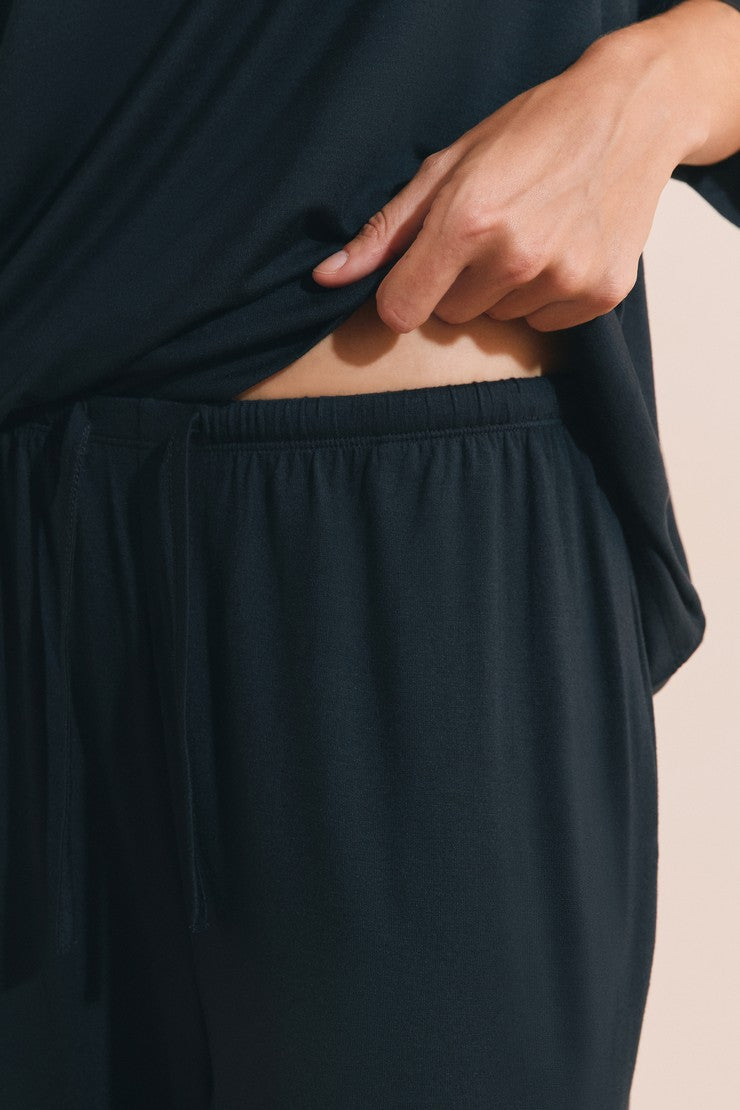 Wide Modal Pajama Pants - Encre
