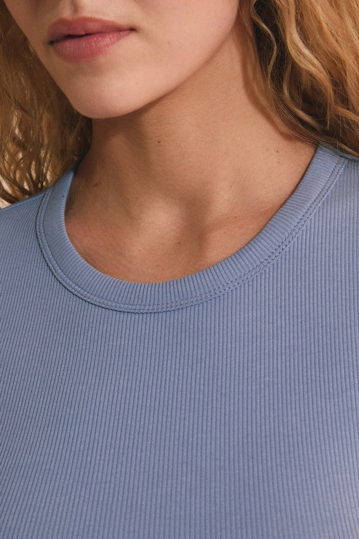 Round Neck Pyjama T-Shirt With Cotton - Bleu Royal