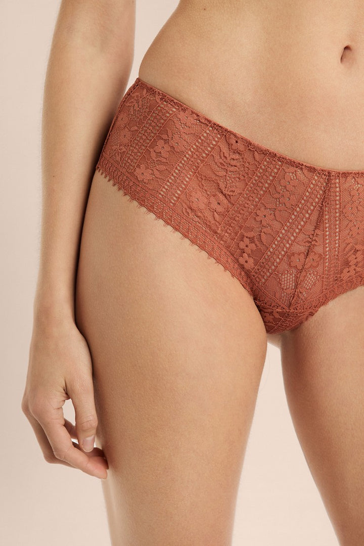 Boyshort In Lace - Dune