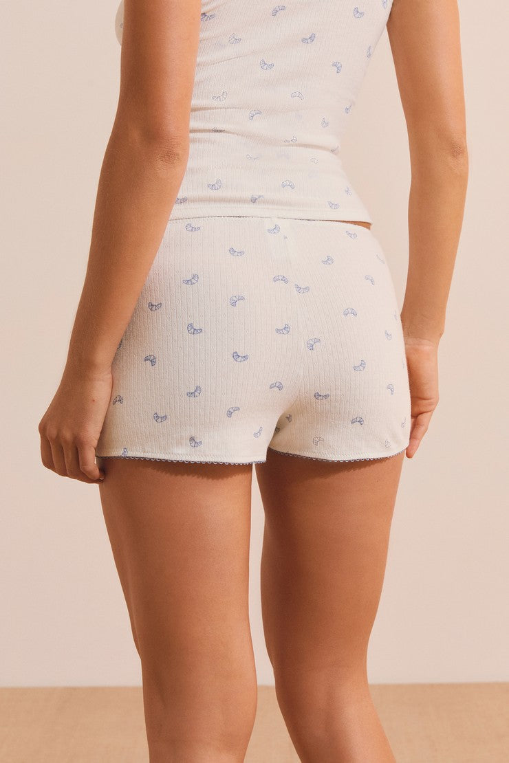 Pajama Shorts - Blanc