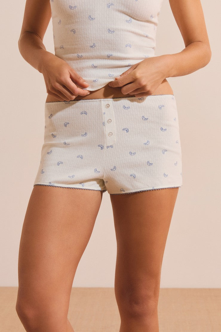 Pajama Shorts - Blanc