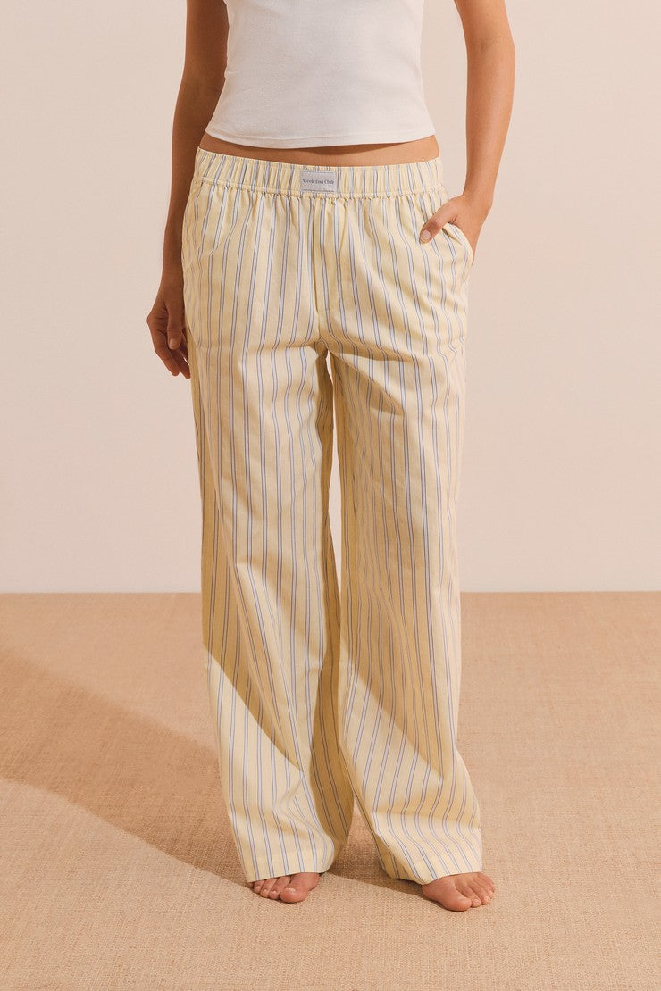 Pajama Pants - Jaune Pale.