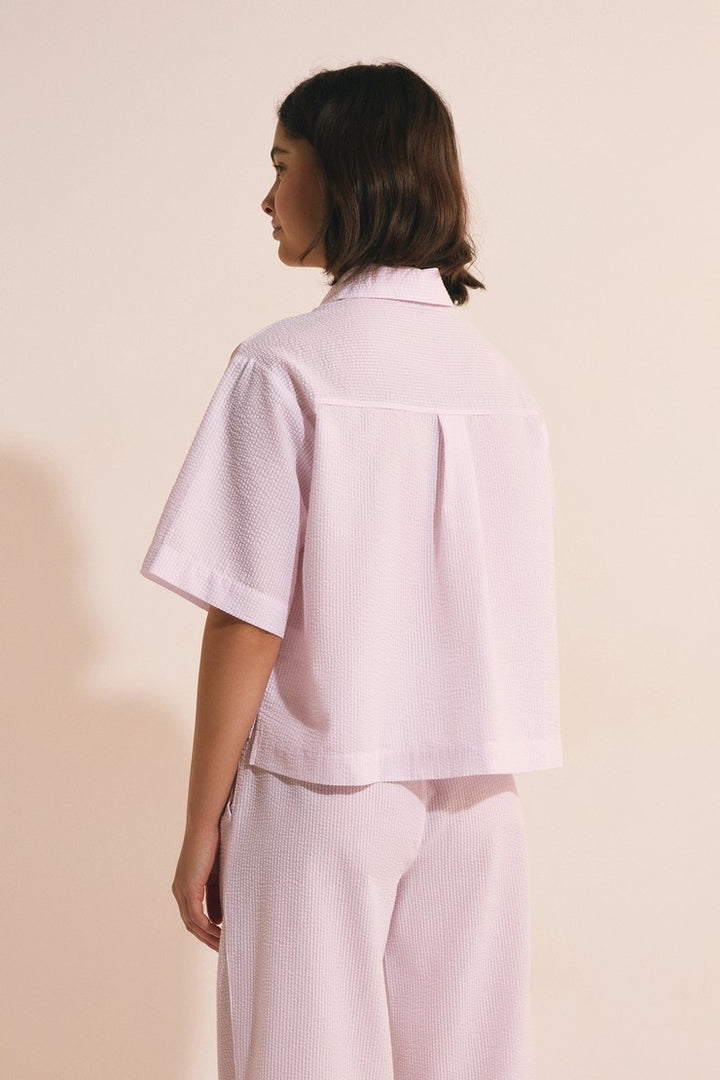Pyjama Shirt With Cotton - Rose