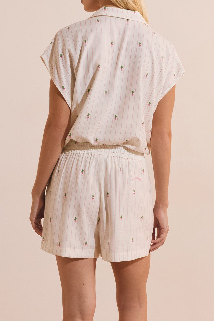 Pajama Shorts - Blanc