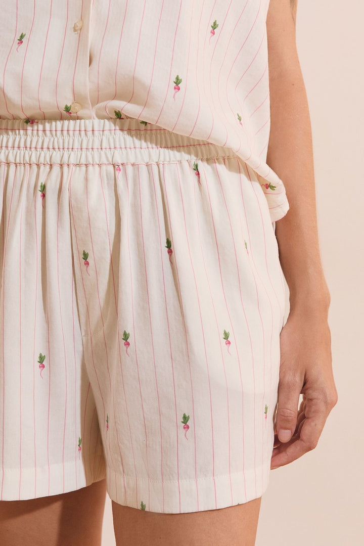 Pajama Shorts - Blanc