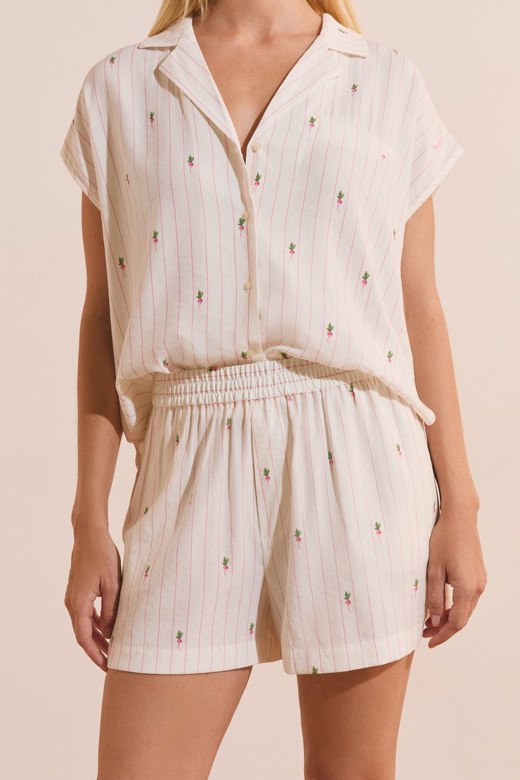 Pajama Shorts - Blanc