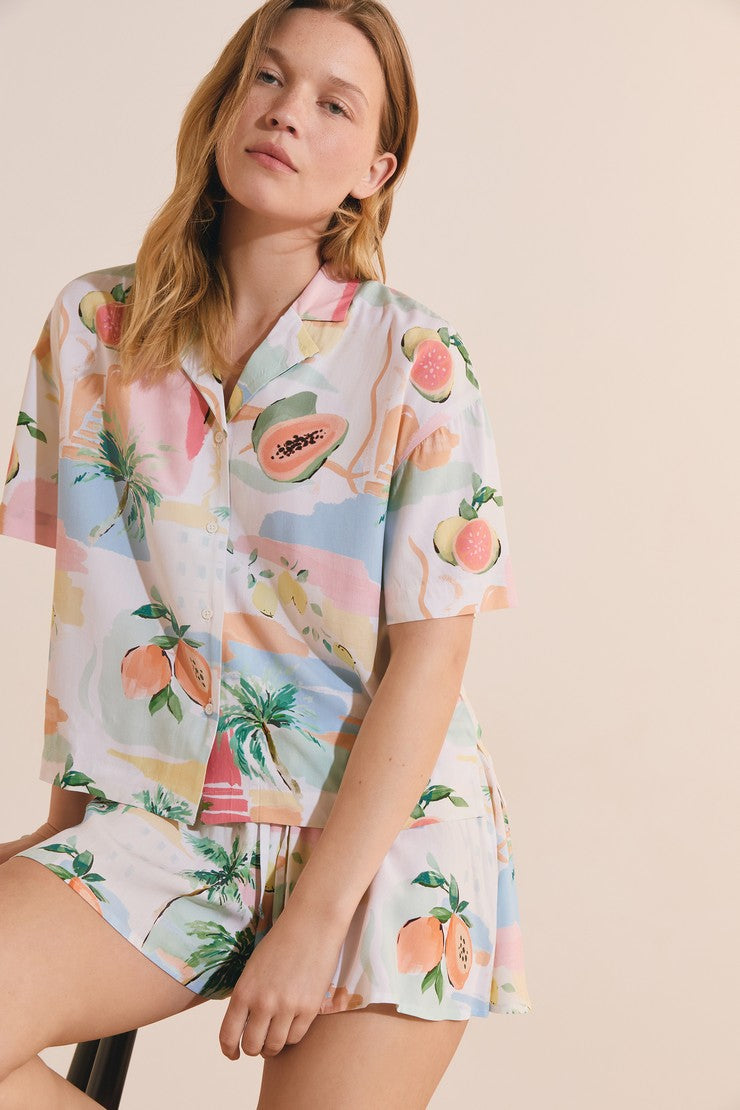 Pajama Shirts - Imp Fd Blanc