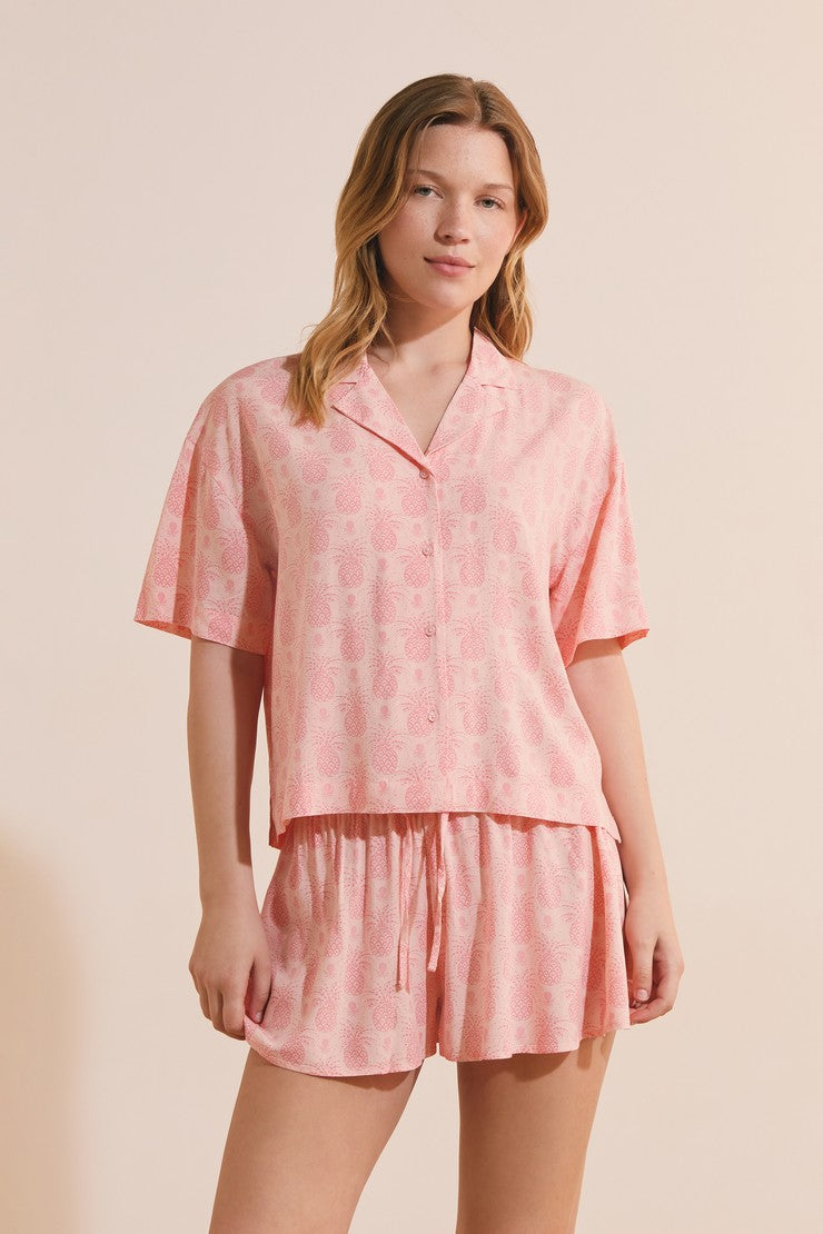 Pajama Shirts - Rose Poudre