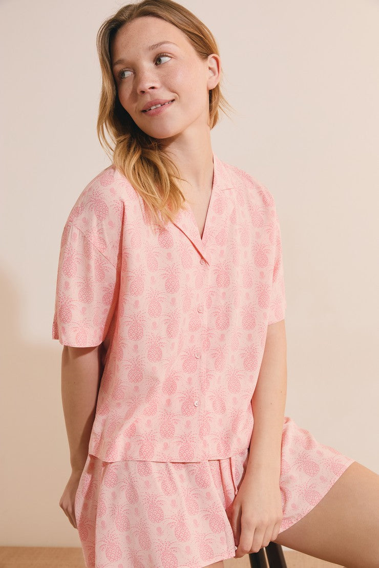 Pajama Shirts - Rose Poudre