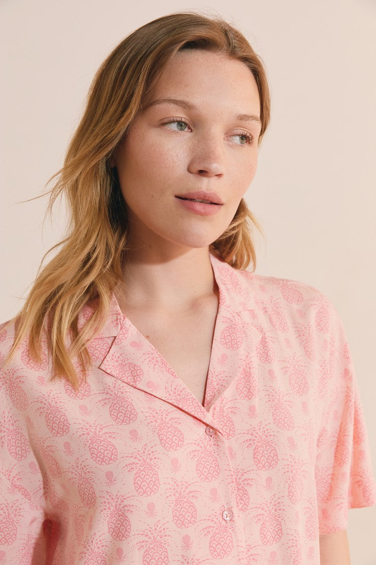 Pajama Shirts - Rose Poudre