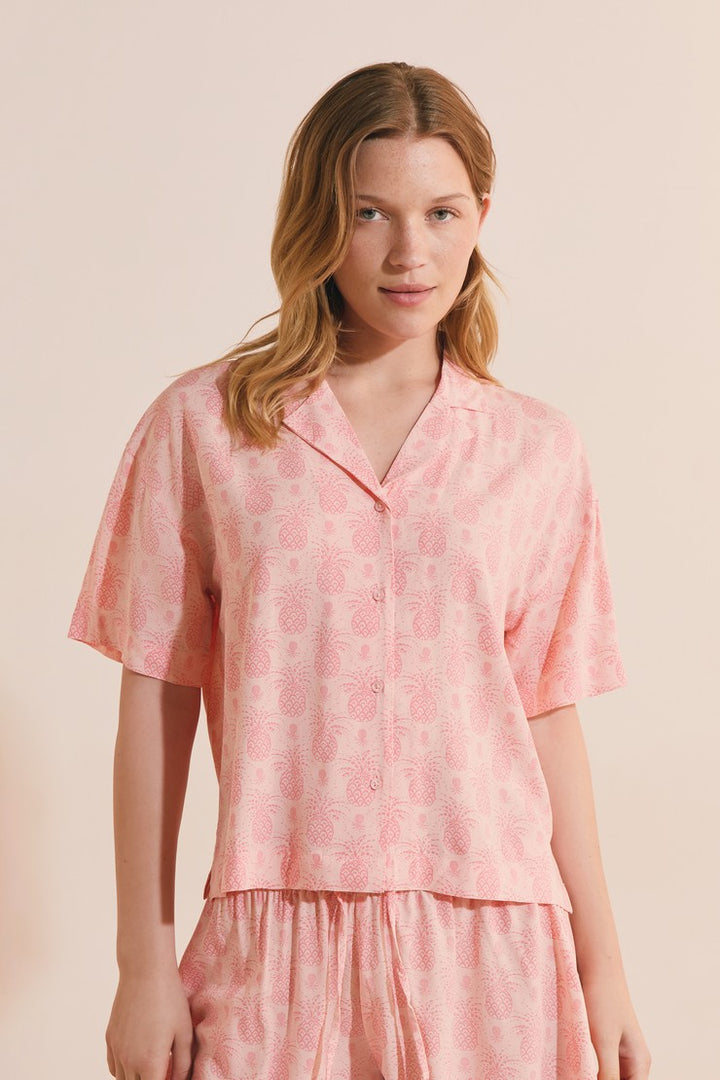 Pajama Shirts - Rose Poudre