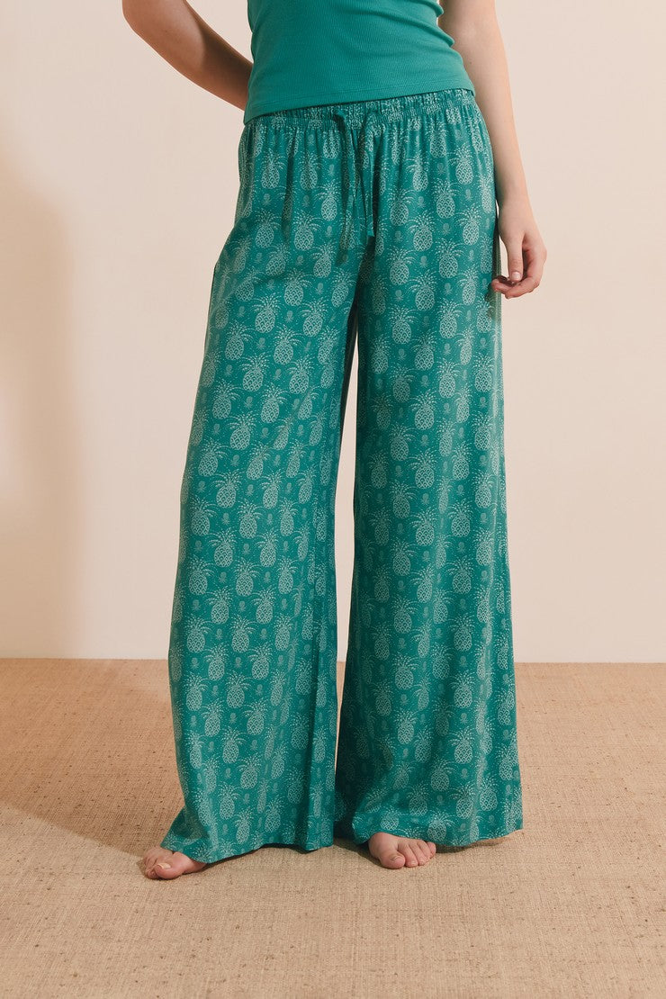 Pajama Pants With Patterns - Vert Sapin