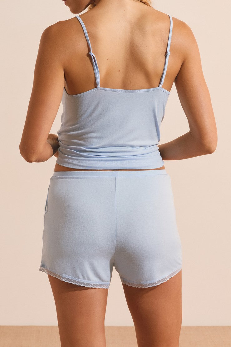 Pajama Shorts - Bleu Ciel