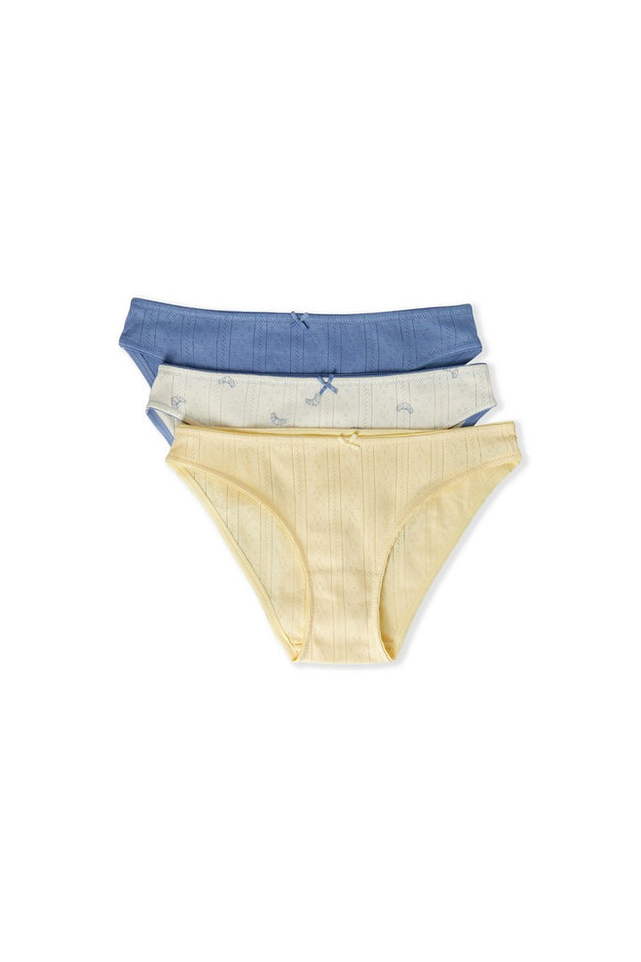 3-Pack Cotton Briefs - Bleu