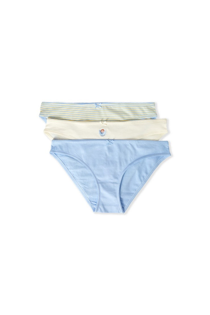 3-Pack Cotton Briefs - Bleu Ciel