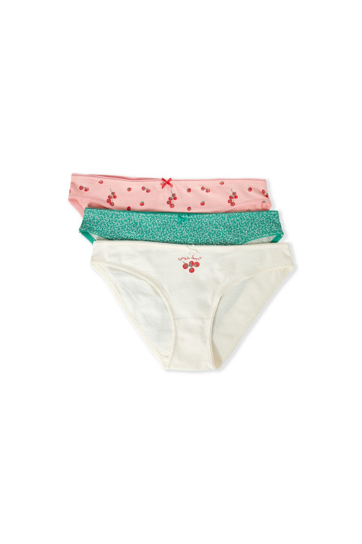 3-Pack Cotton Briefs - Rose Bonbon
