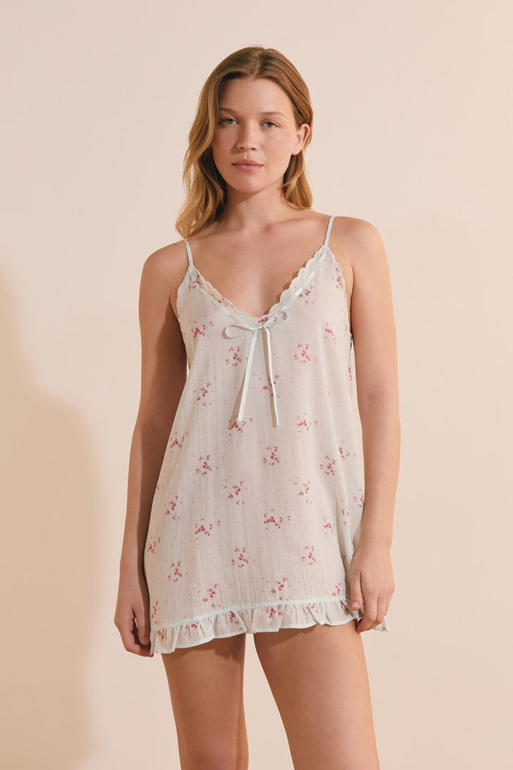 Nightdress - Imp Bleu Vert.