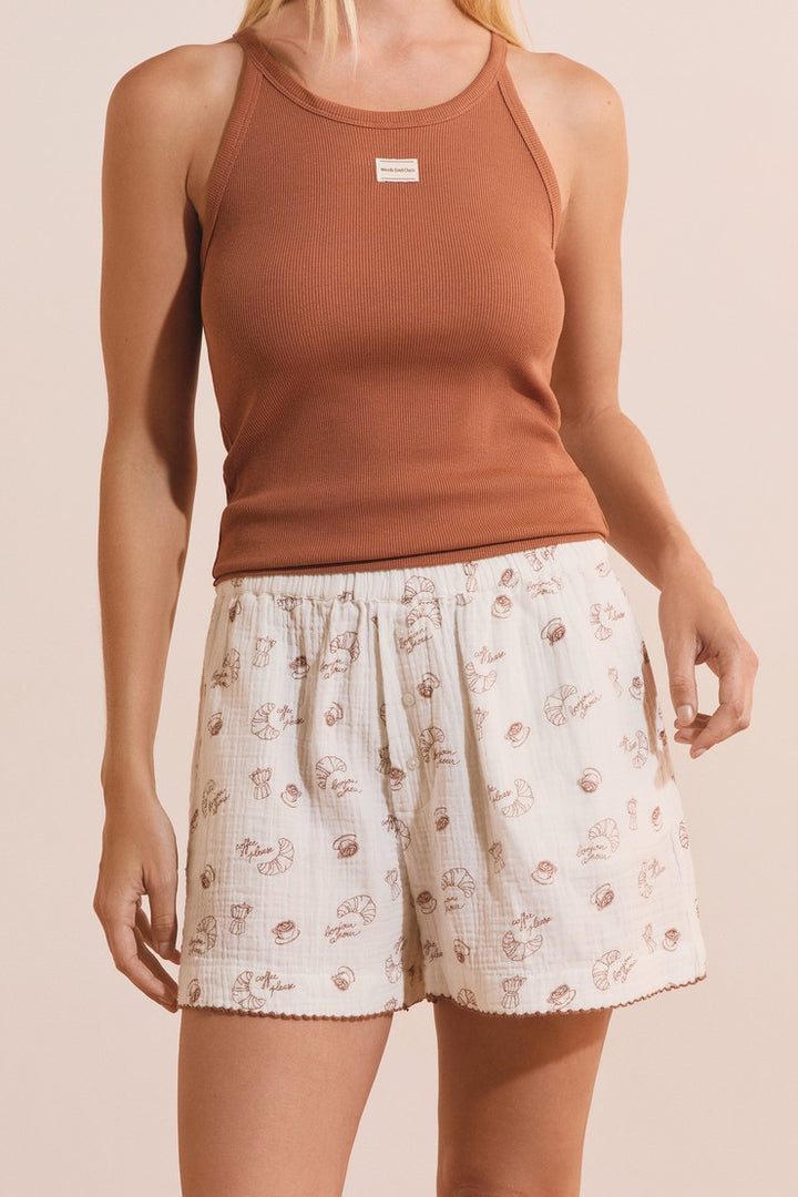 Pajama Shorts - Blanc