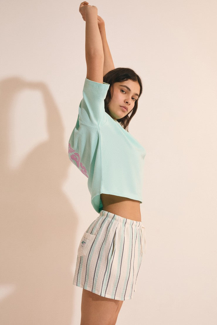 Pajama Shorts - Turquoise