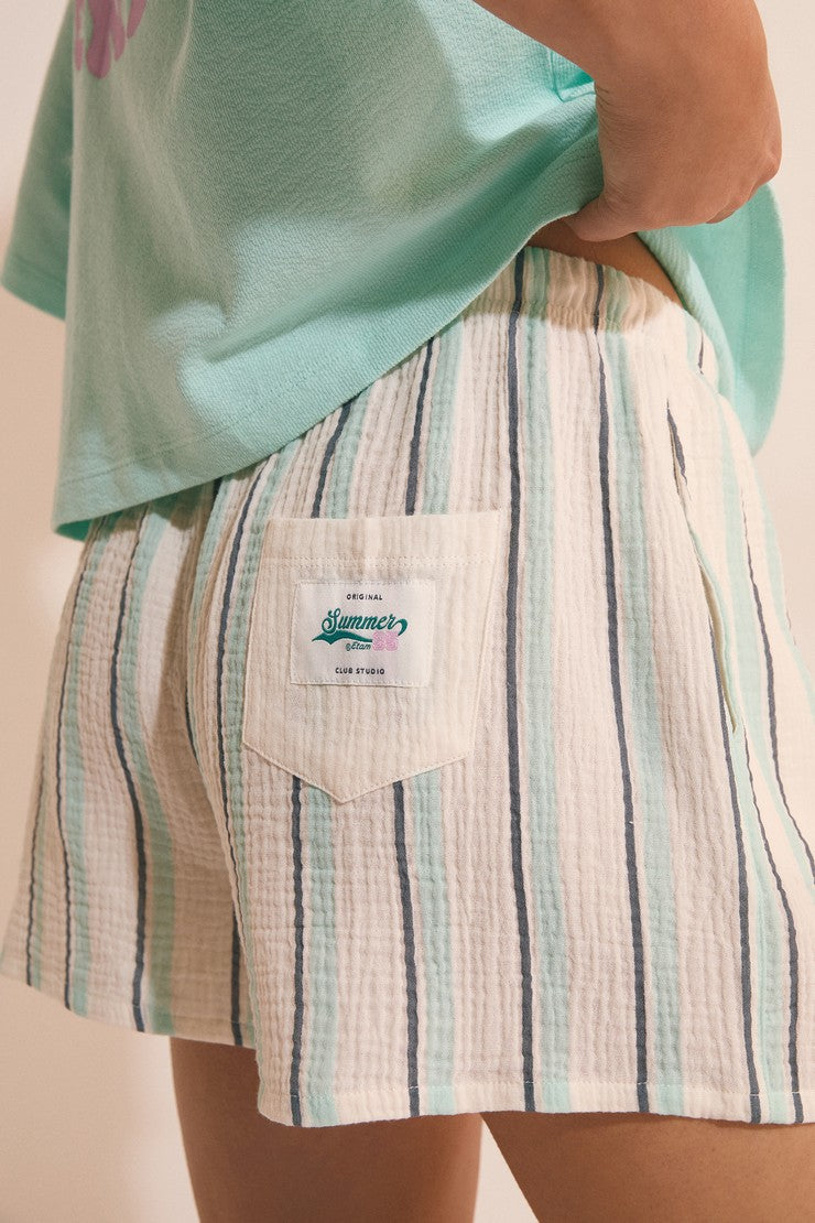 Pajama Shorts - Turquoise