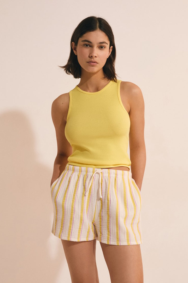 Pajama Shorts - Jaune