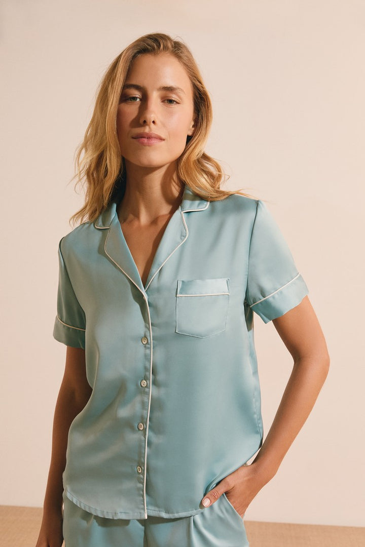 Pajama Shirts - Bleu Azur