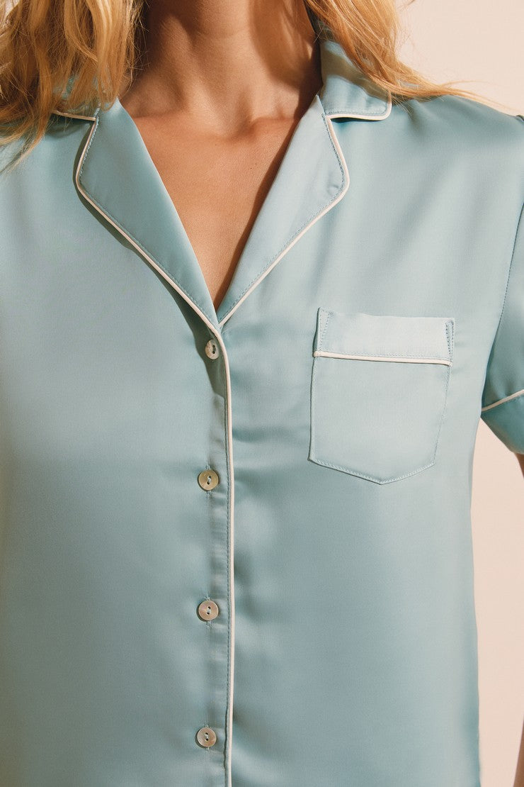 Pajama Shirts - Bleu Azur