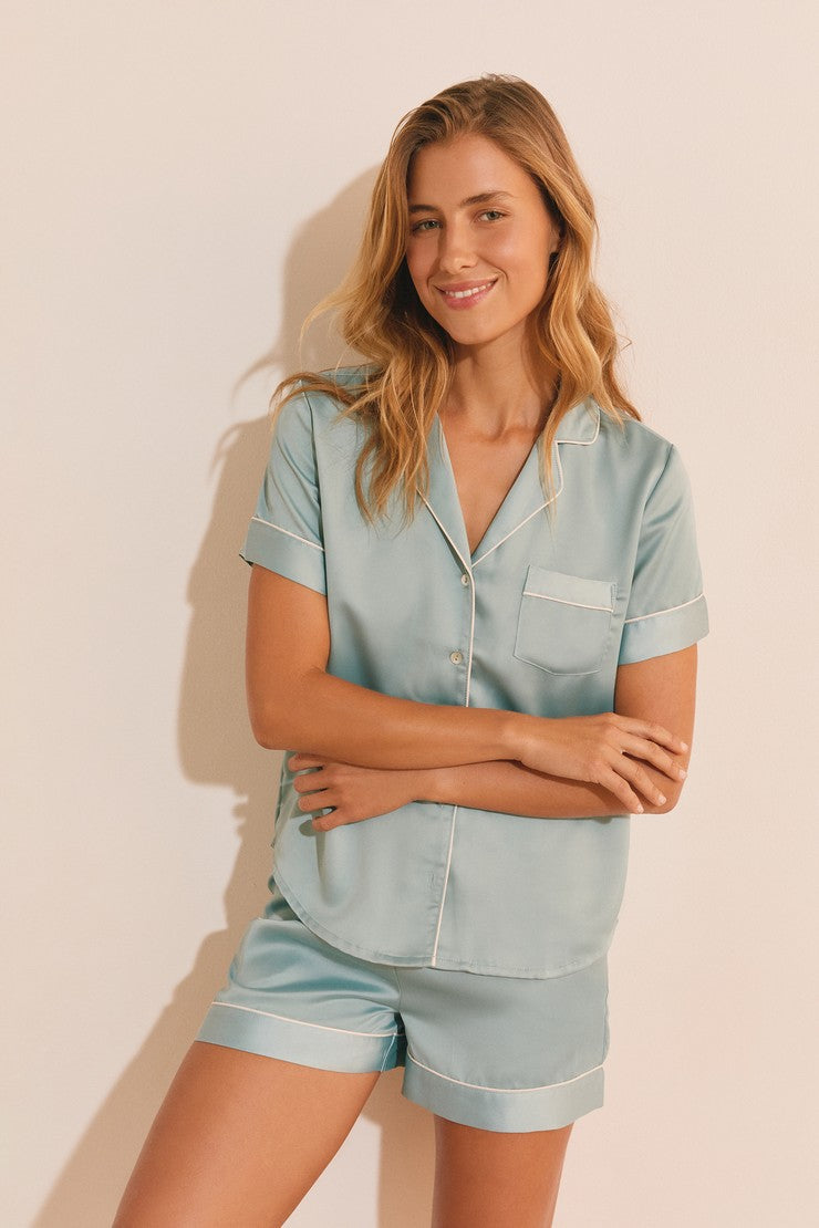 Pajama Shirts - Bleu Azur