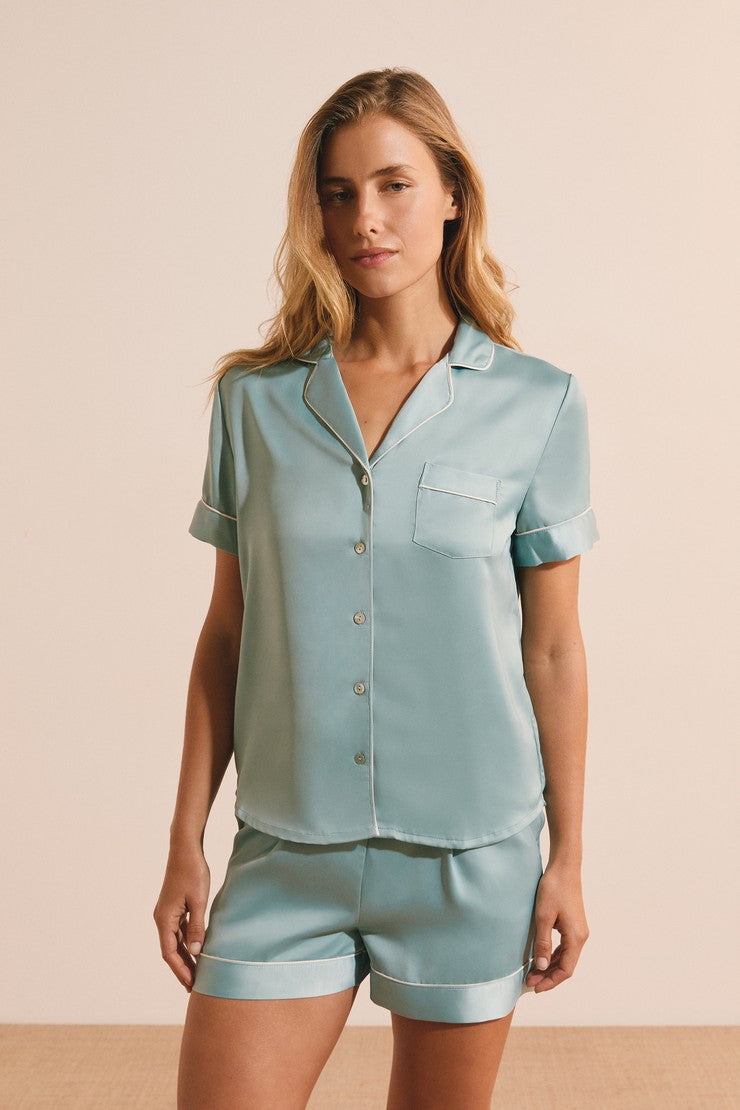 Pajama Shorts - Bleu Azur