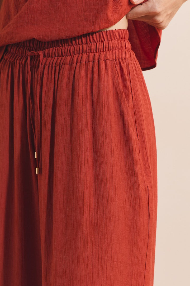 Pajama Shorts - Terracotta