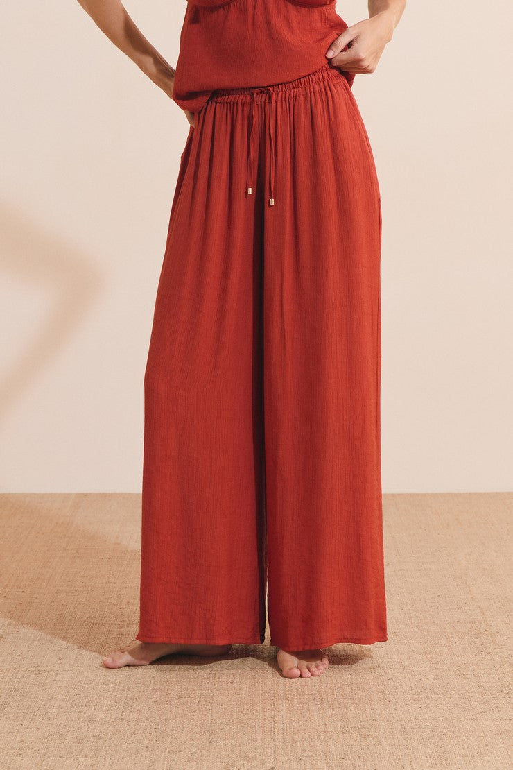 Pajama Shorts - Terracotta