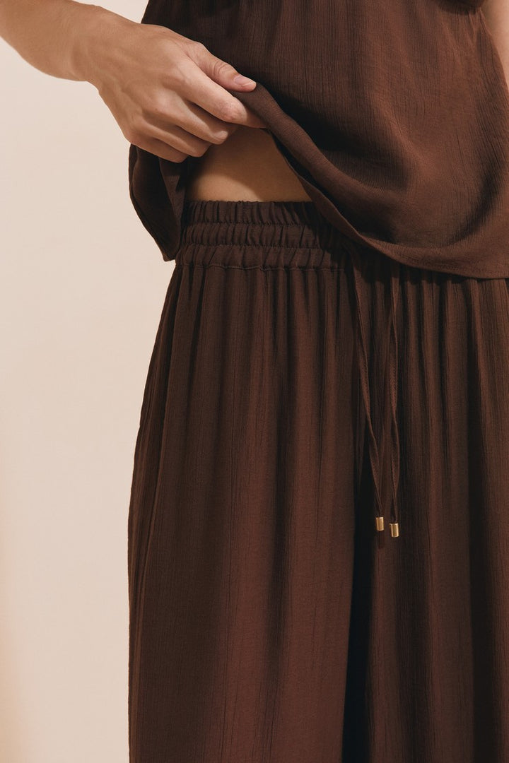 Pajama Shorts - Taupe