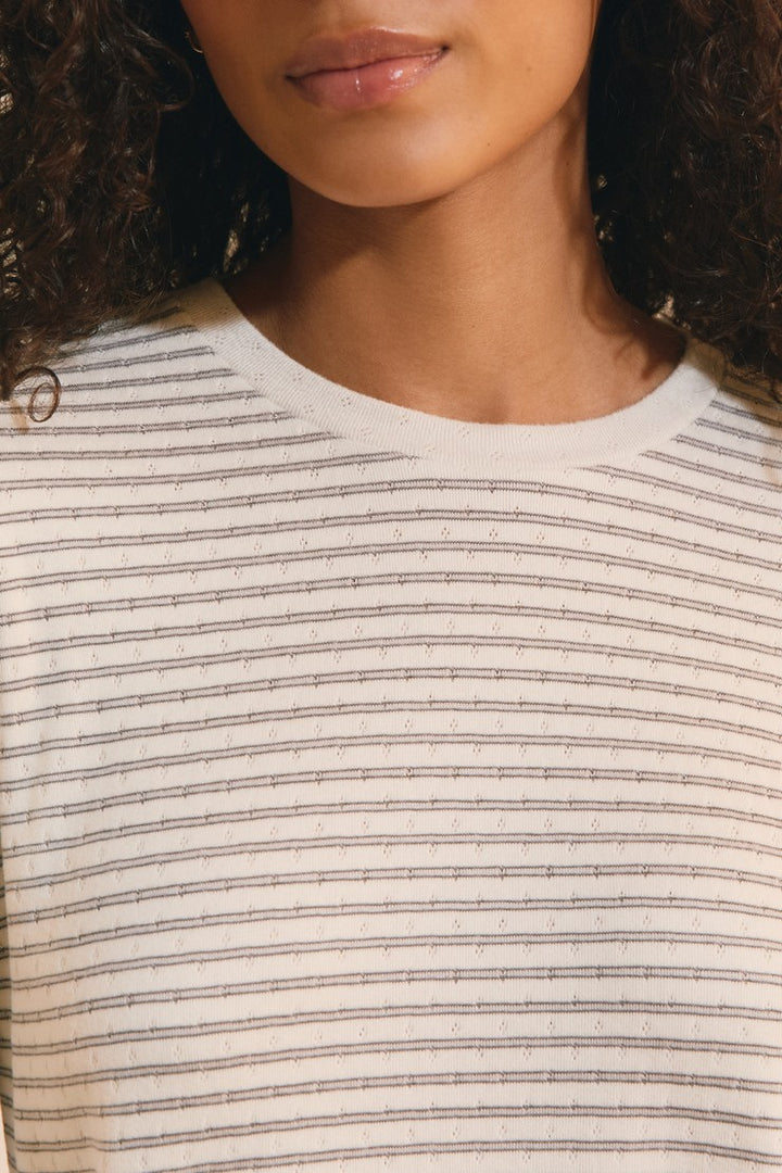 Striped Pajama Sweatshirt - Gris