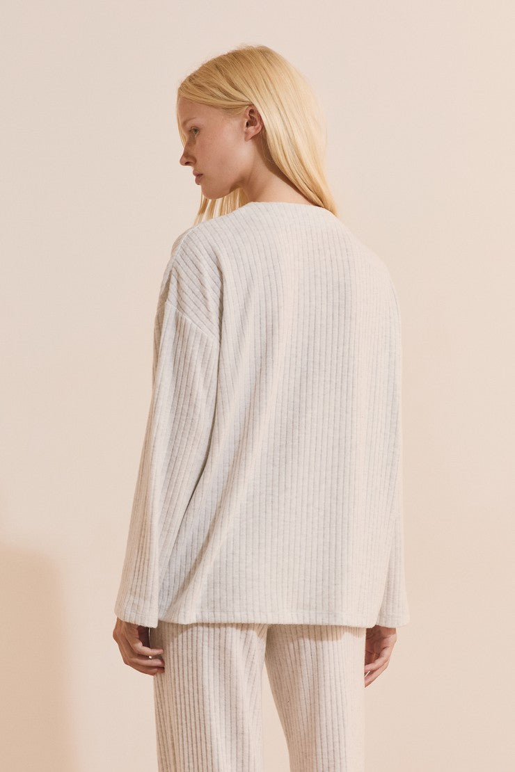 Ribbed Pajama Vest - Gris