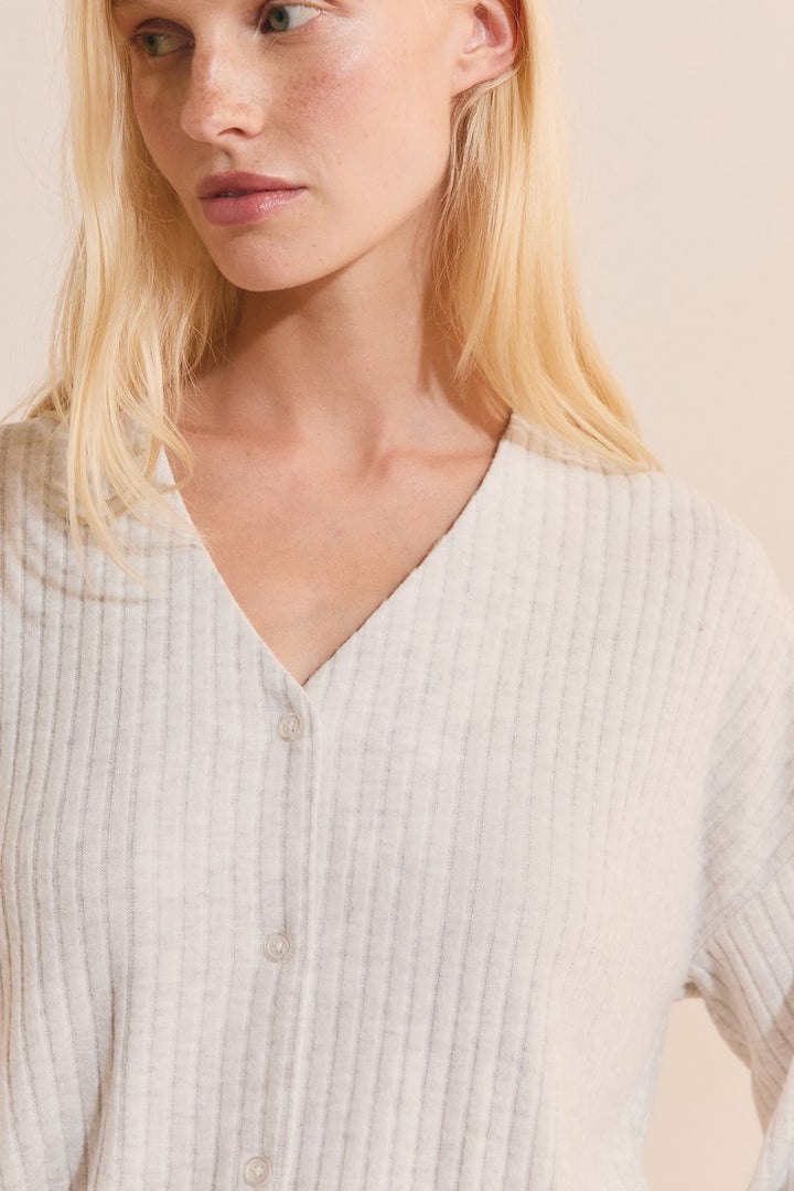 Ribbed Pajama Vest - Gris