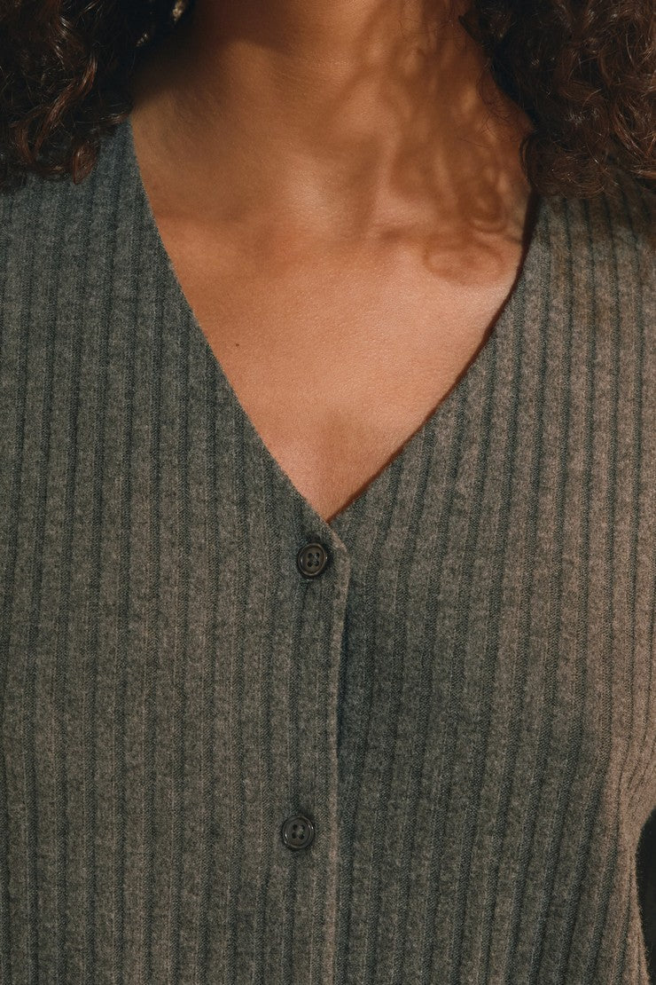 Ribbed Pajama Vest - Anthracite