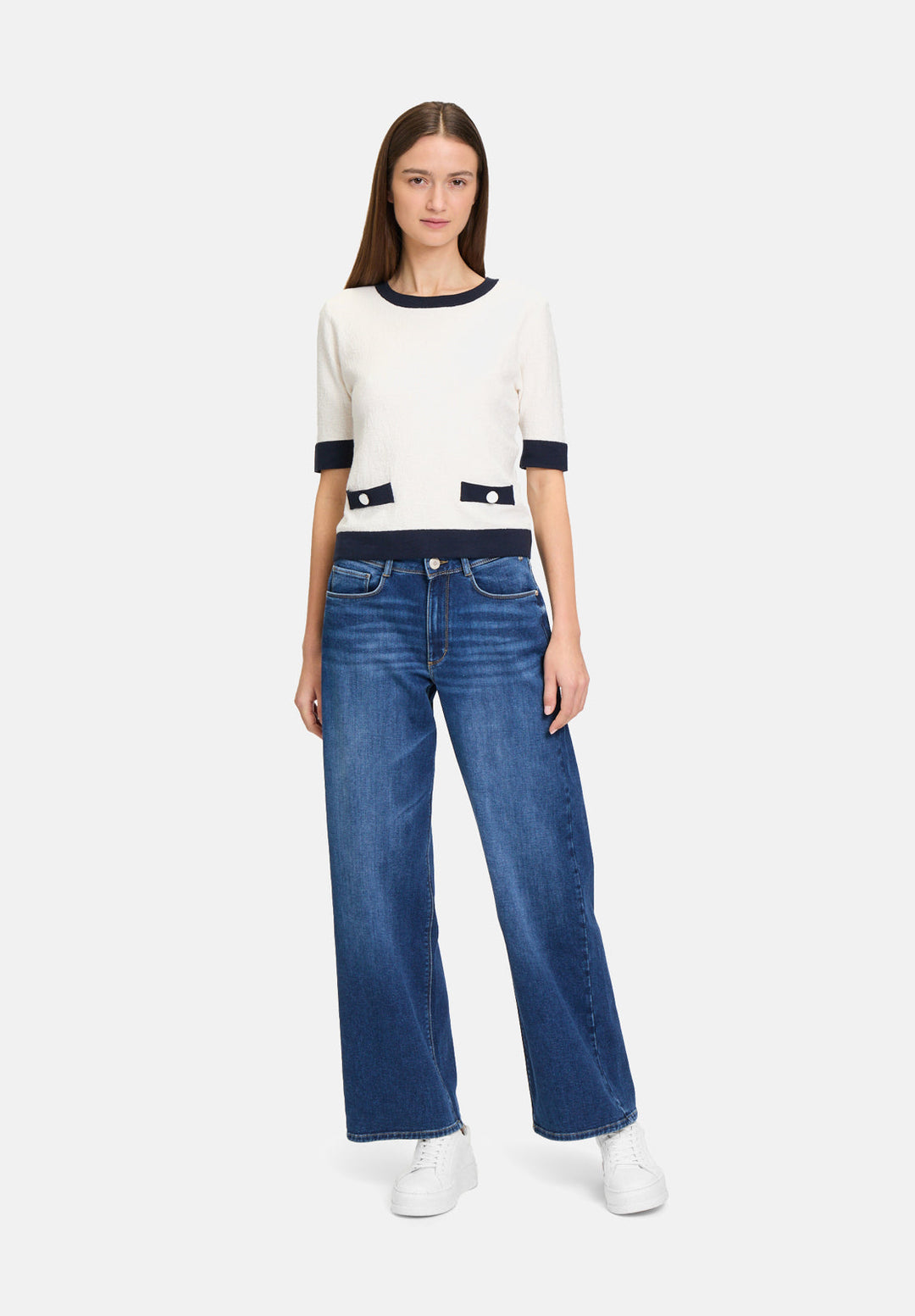 High-Waisted Wide-Leg Jeans