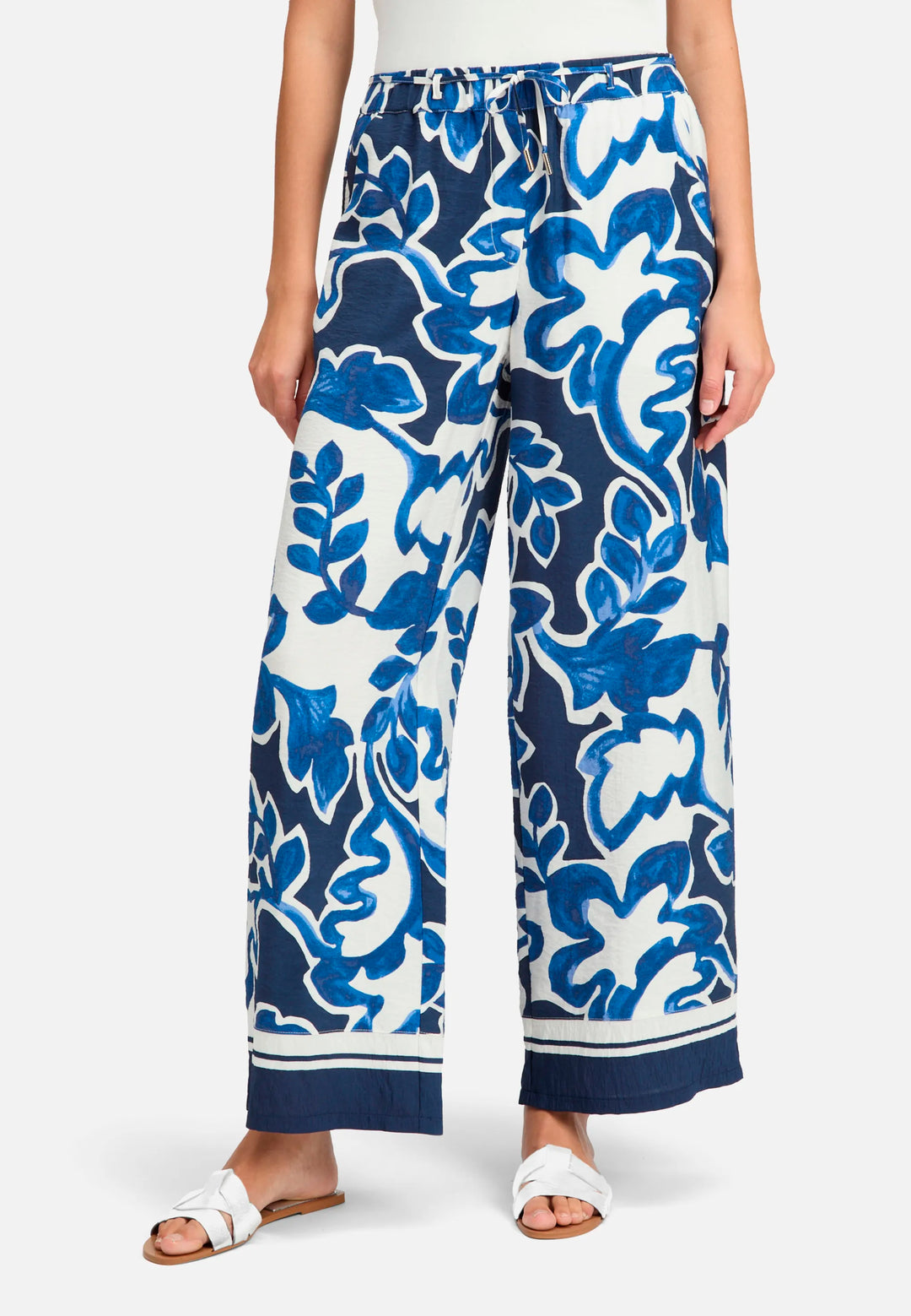 Pull-On Trousers with Print