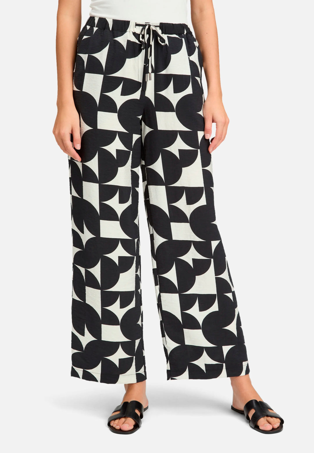 Pull-On Trousers with Print