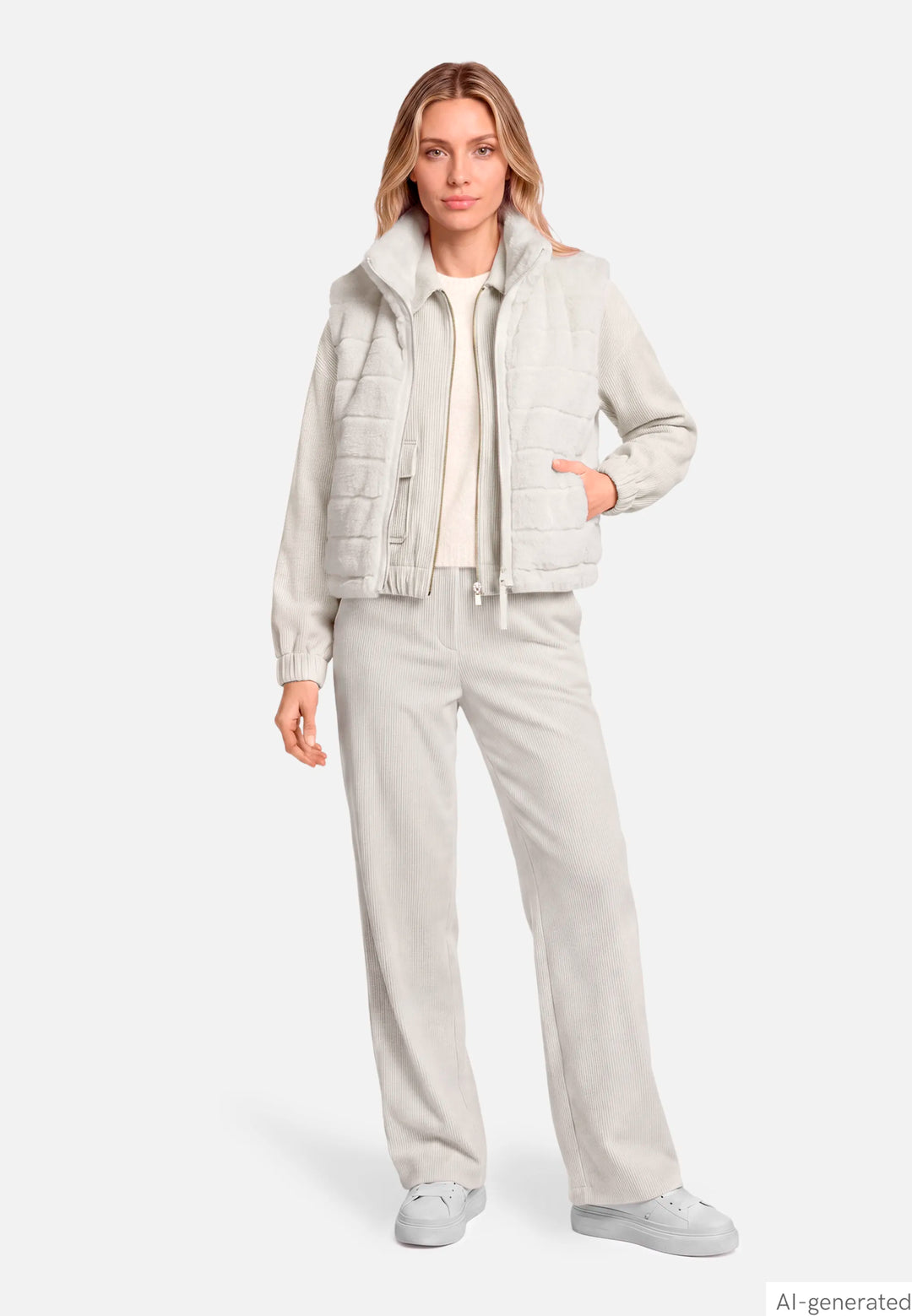 Wide-Leg Pull-On Trousers